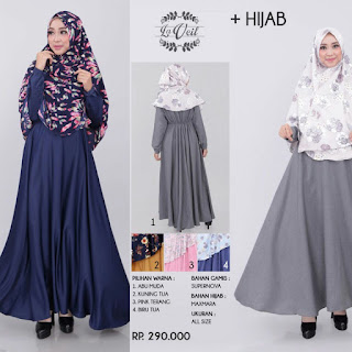 KOLEKSI GAMIS SET SYAR'I LAVEIL BIANCA 03 & 04