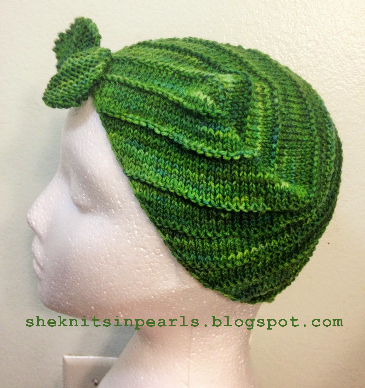 The Vintage Pattern Files 1940's Knitting Knitted Head Wrap