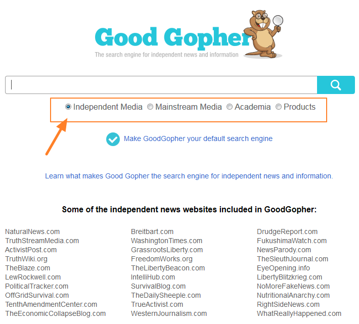굿 고우퍼 Good Gopher - 새로운 검색엔진 등록과 검색