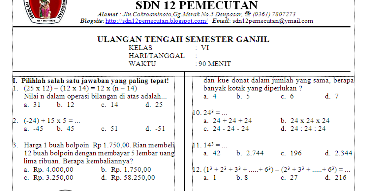 Soal Olimpiade Matematika Tentang Barisan Dan Deret Untuk Sd - Soal Update