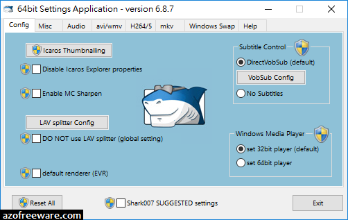 STANDARD Codecs 17.4.4 免安裝版 - Windows 10專用影音編碼包 - 阿榮福利味 - 免費軟體下載