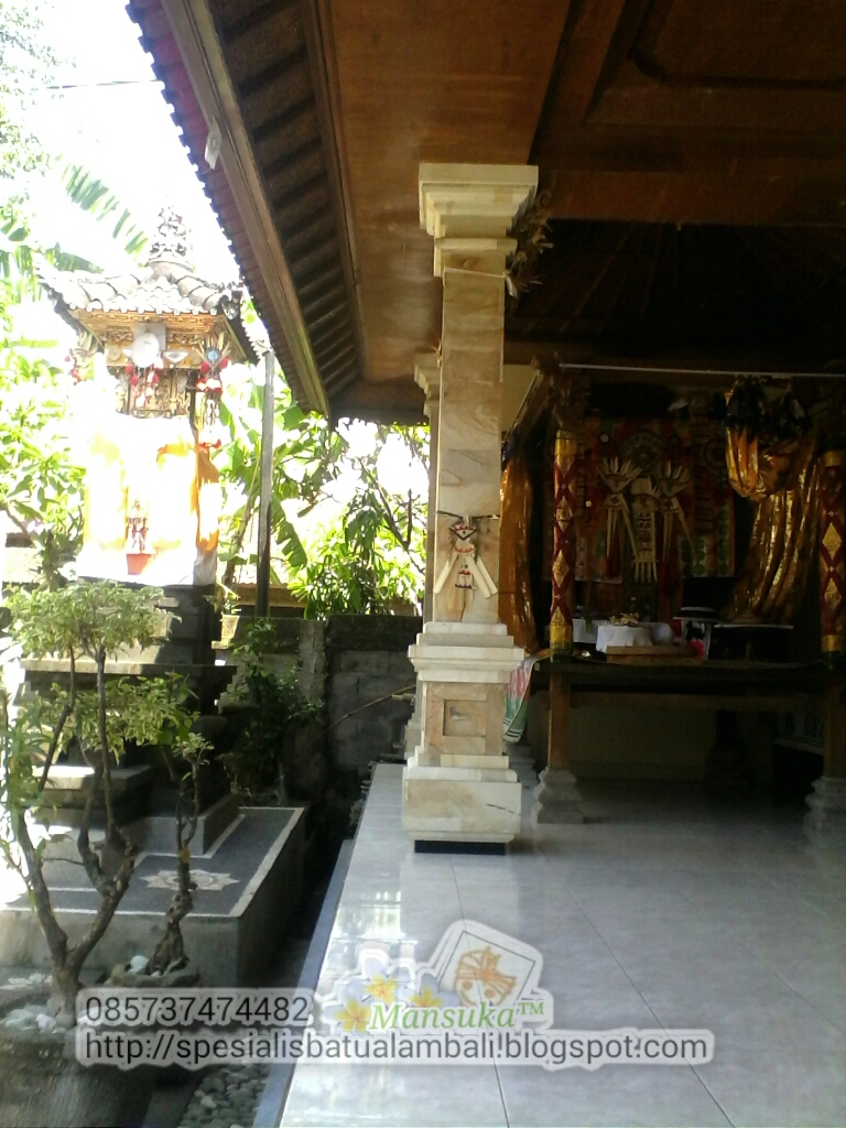 Pilar minimalis putih batu  cirebon Spesialis Batu  Alam  Bali 