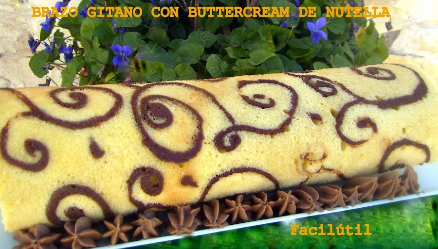 brazo-gitano-decorado-relleno-de-buttercream-de-nutella
