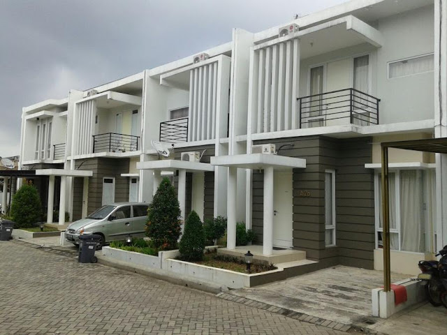 Model rumah minimalis 2 lantai tampak depan