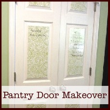 pantry door makeover
