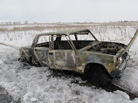 (ФОТО)В результате поджога сгорел легковой автомобиль ВАЗ-2105