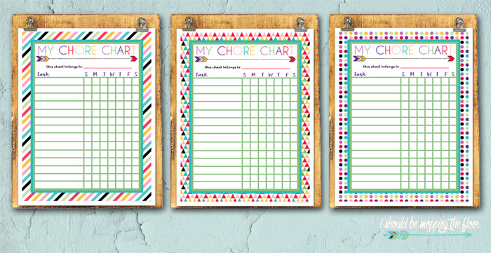 Printable Charts for Chores