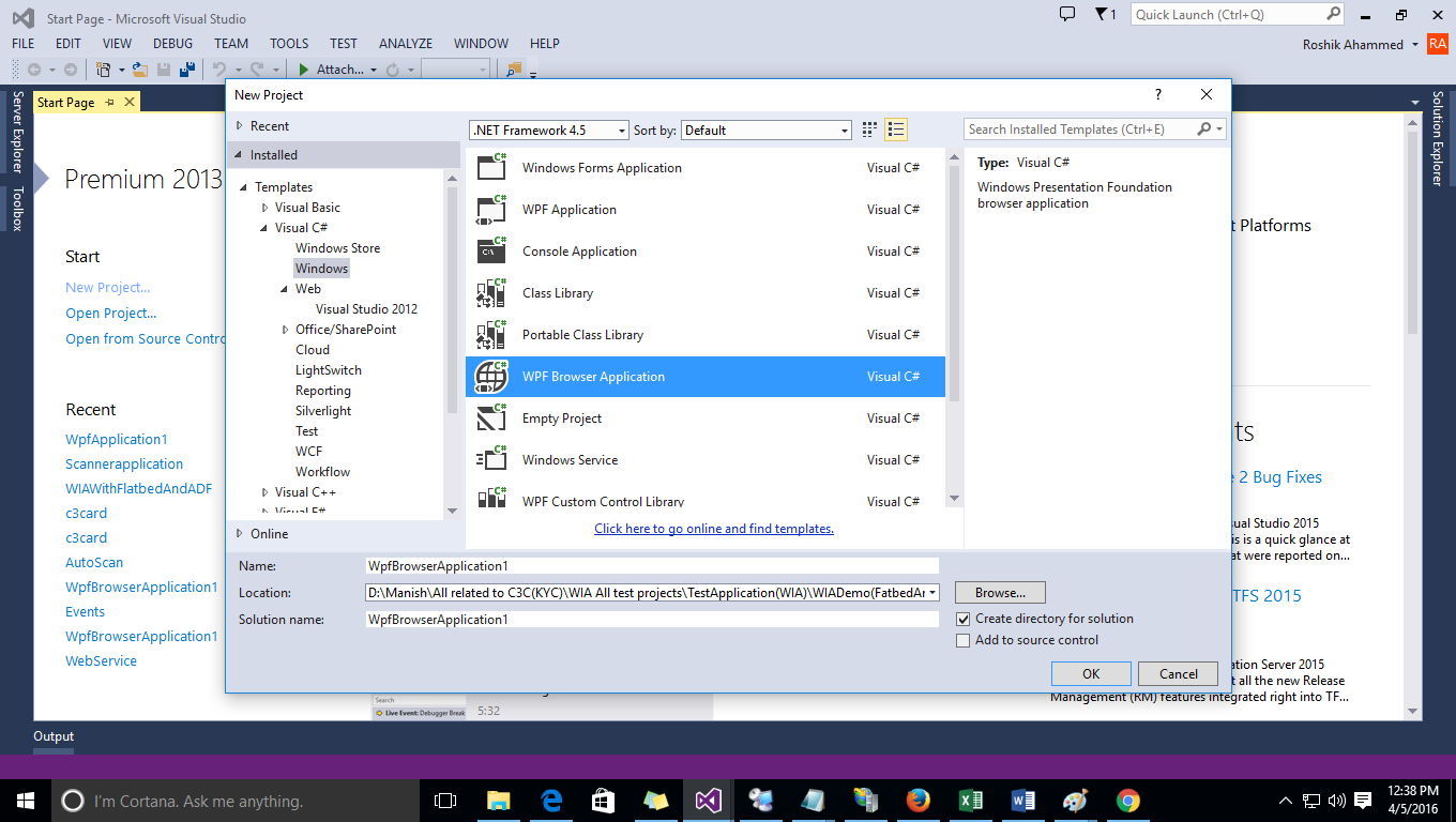 C Dot Net Tips and Tricks Create WPF Browser Application to scan a