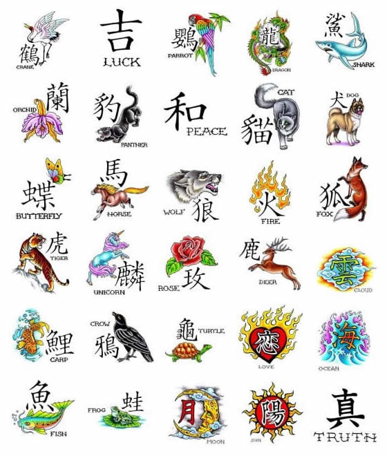 japanese tattoo symbols kanji tattoo designs