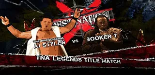 TNA Destination X 2009: AJ Styles faced Booker T for the Legends Title