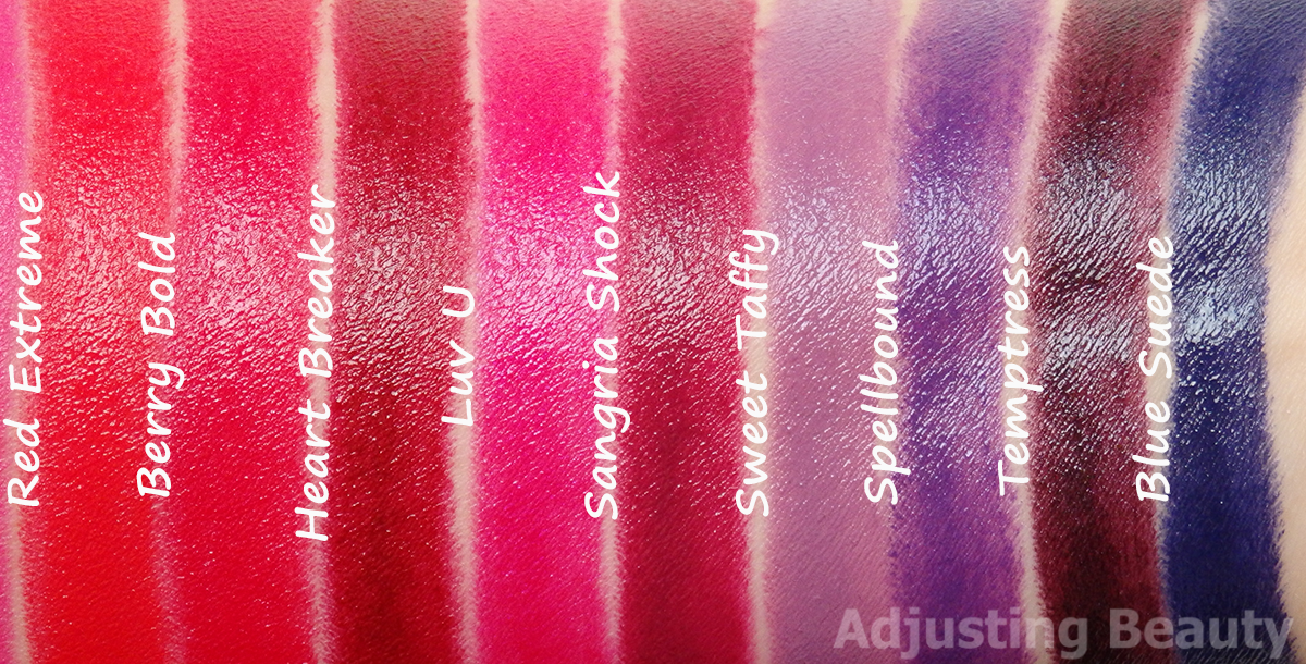 Review Avon Mark Epic Lip Lipsticks All Shades Adjusting Beauty