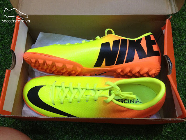 Nike Mercurial Victory IV TF Volt- Black- Citrus_ Vitamin C