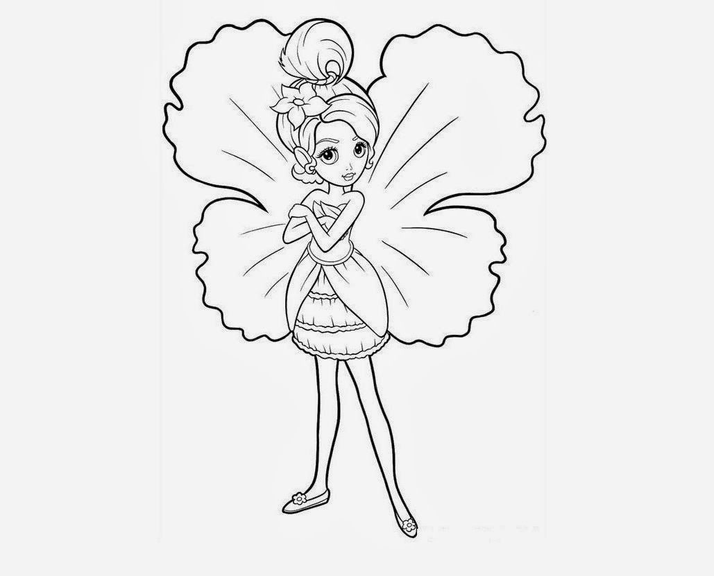 fairy barbie coloring pages - photo #36