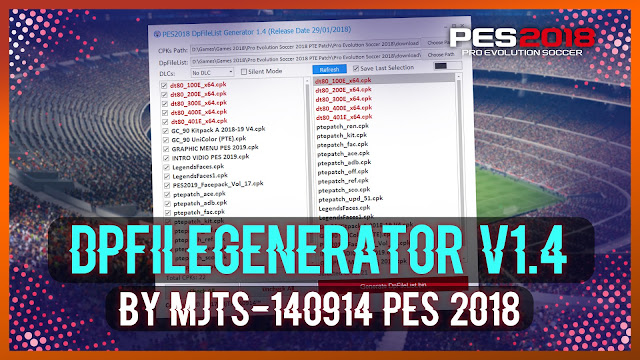 Pes 2018 Dpfilelistgenerator 1 4 By Mjts 140914