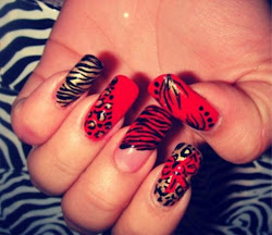 zebra nail nice nails designs acrylic