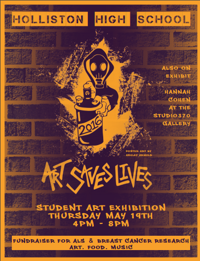 Holliston High News: Art Saves Lives 2016