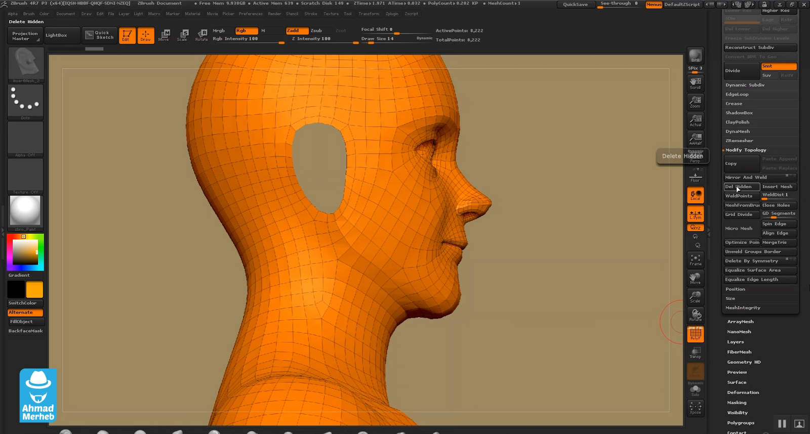 how to import mesh correct size into zbrush