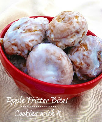 Apple Fritter Bites by Celebrating Southern Cooking with K - Weekend Potluck
