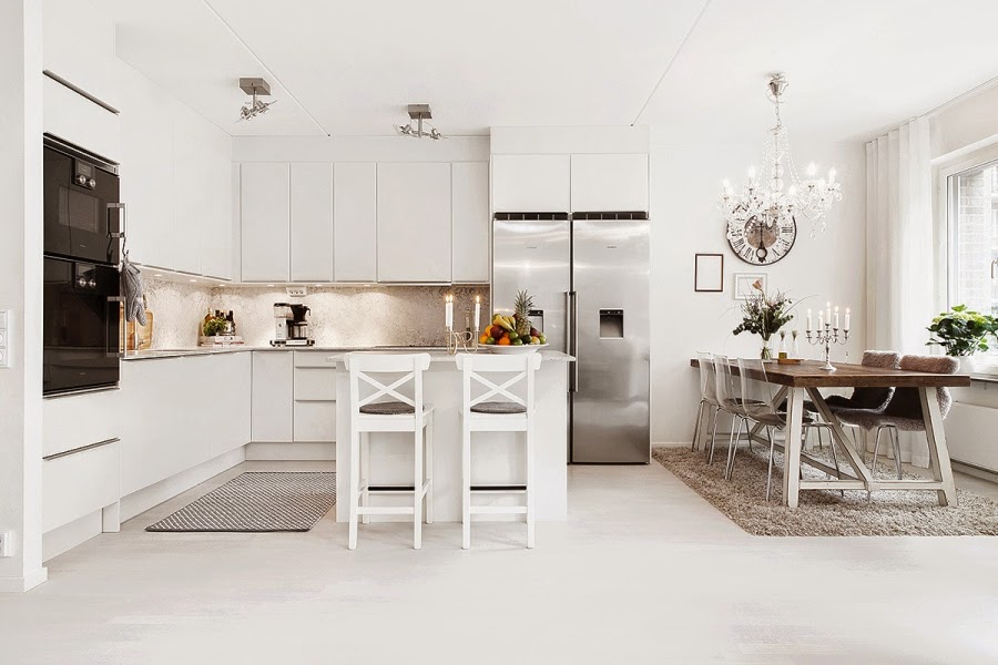 wystrój wn?trz, wn?trza, urz?dzanie mieszkania, dom, home decor, dekoracje, aran?acje, bia?e wn?trza, styl skandynawski, glamour, salon, jadalnia, kuchnia, otwarta przestrze?