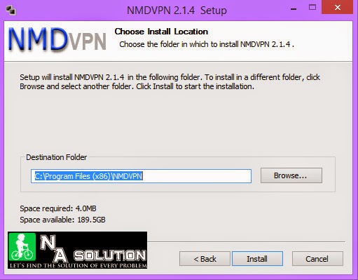 nmd vpn password for credential storage