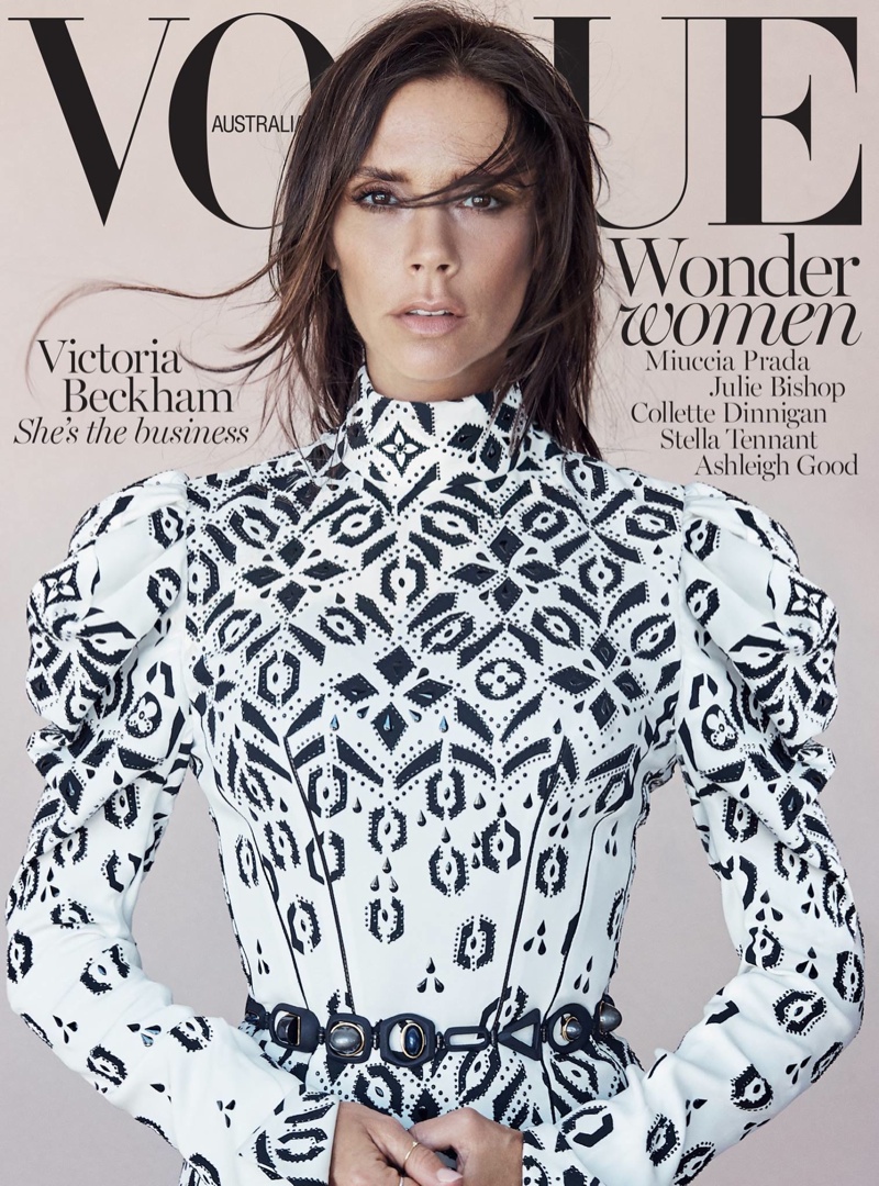 Victoria Beckham wears Louis Vuitton for the Vogue Australia August