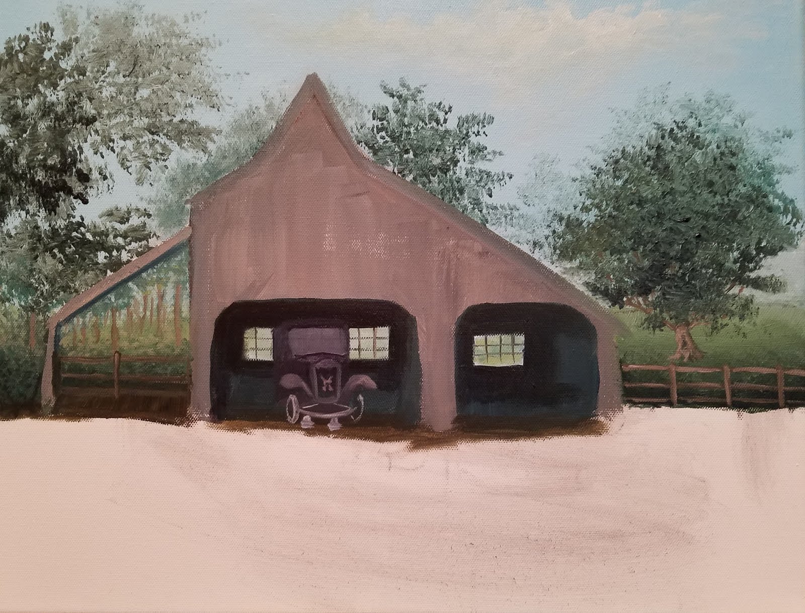 PAINTING A "SHADE TREE" GARAGE