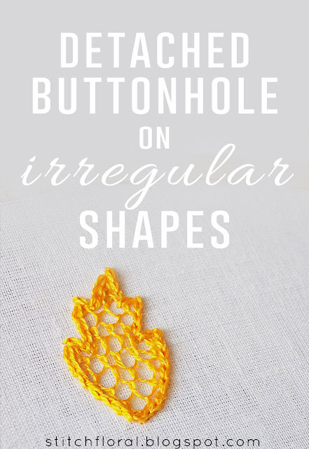 Detached buttonhole on irregular shapes