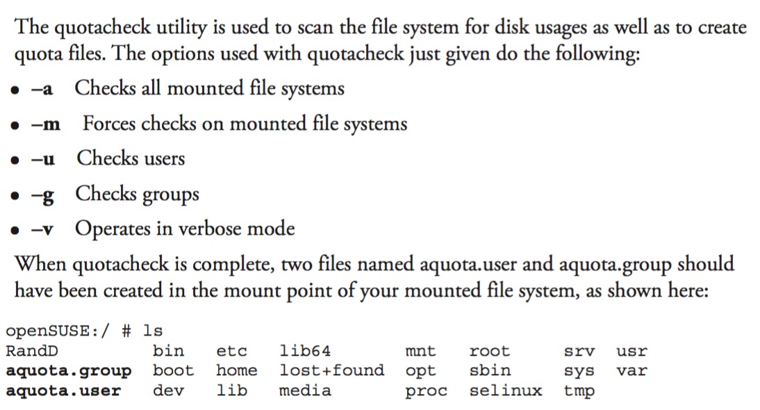 A Trip through Linux Administering Disk Quotas