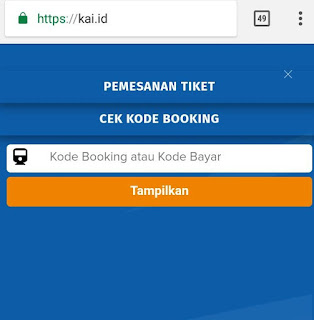 Form Kode Booking tiket kereta api Form Kode Booking tiket kereta api