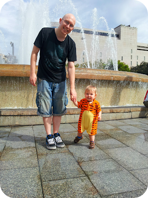 my boys, daddy and baby, father son, baby tigger costume