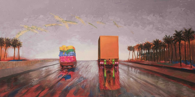 "The Road 024", Adel Mostafa - 2017 | obras de arte, pinturas, cuadros, art pictures "The Road 024", Adel Mostafa - 2017 | obras de arte, pinturas, cuadros, cool art pictures, imagenes bellas, bonitas, lindas, hermosas.