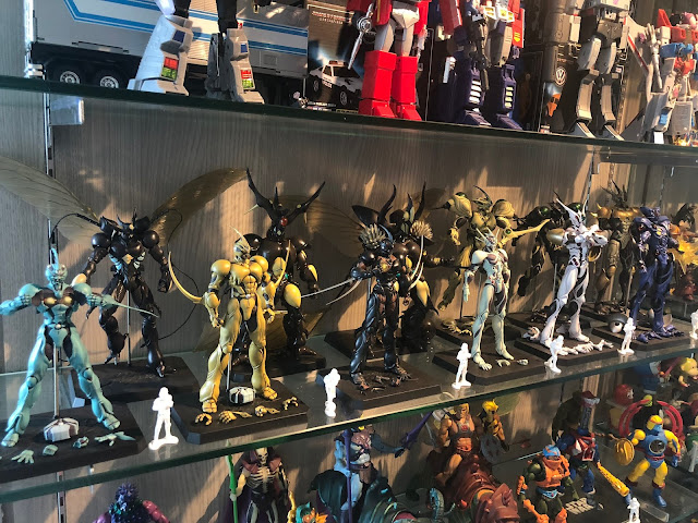 Jax Woon's Collection - Rare Guyver Figures 100% Complete Collection in Glass Display Cabinet 