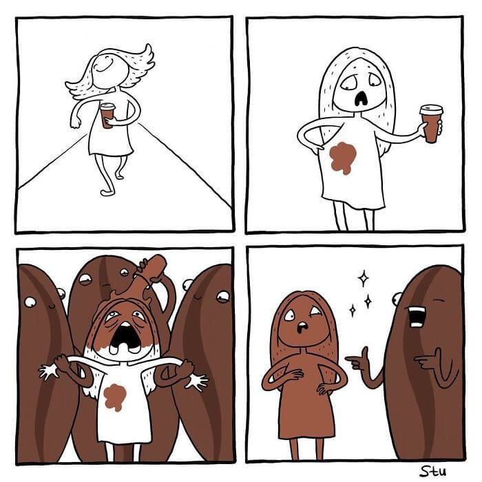 34 Amusing Illustrations Depict A Girl's Everyday Problems