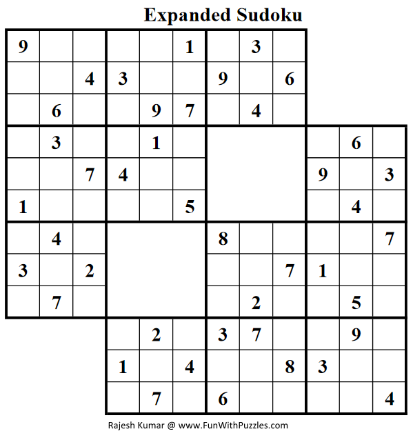 Expanded Sudoku (Fun With Sudoku #51)