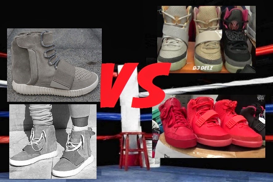 THE SNEAKER ADDICT: Kanye West x Adidas Yeezy Boost VS His Past Louis Vuitton & Nike Shoes