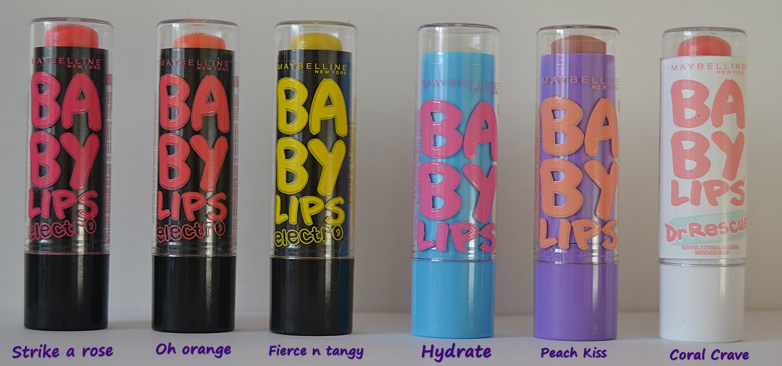 Lipstick,mascara and others Update de ma collection de baby lips