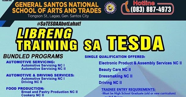 tesda courses offered 2019