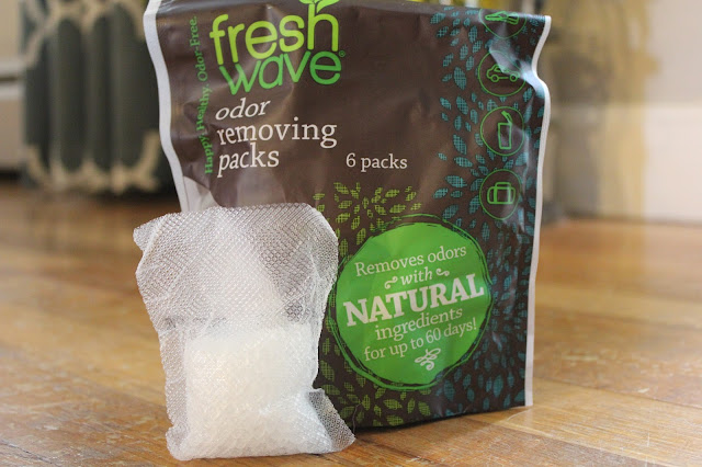 Eliminating odors with Fresh Wave gel packs