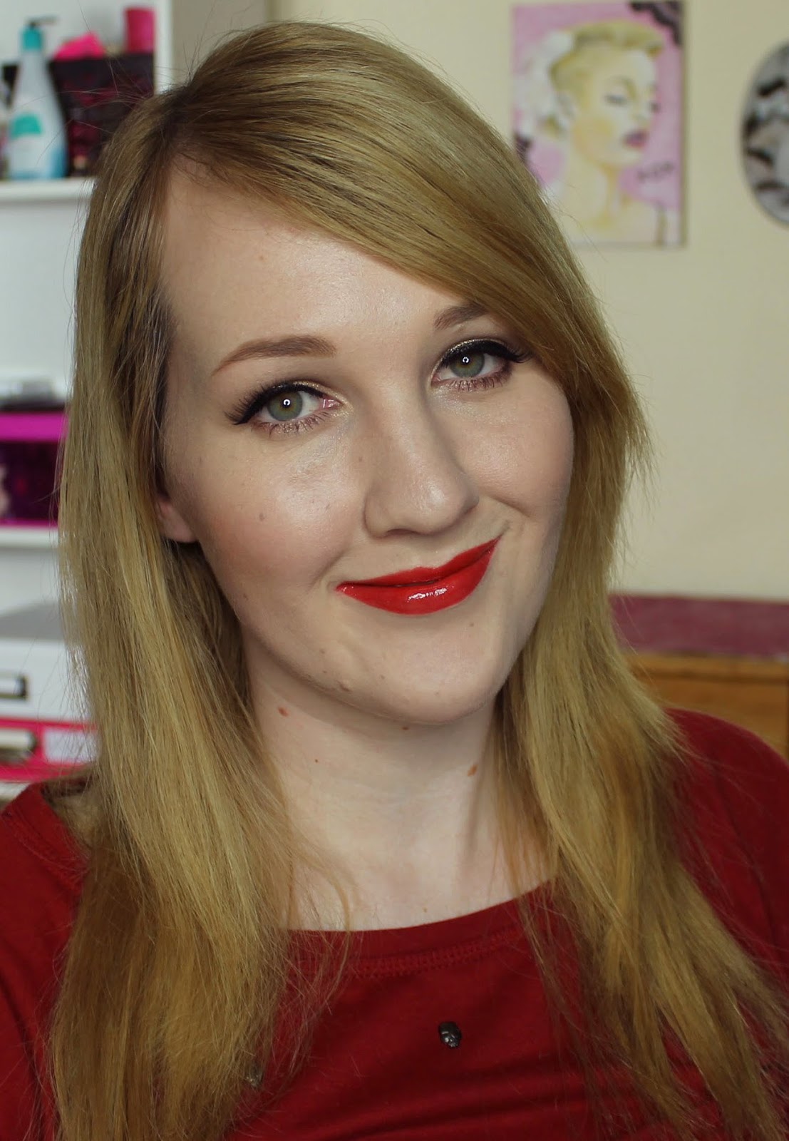 ZA Rich-Glam Liquid Rouge Limited Edition Vivid Red Swatches & Review