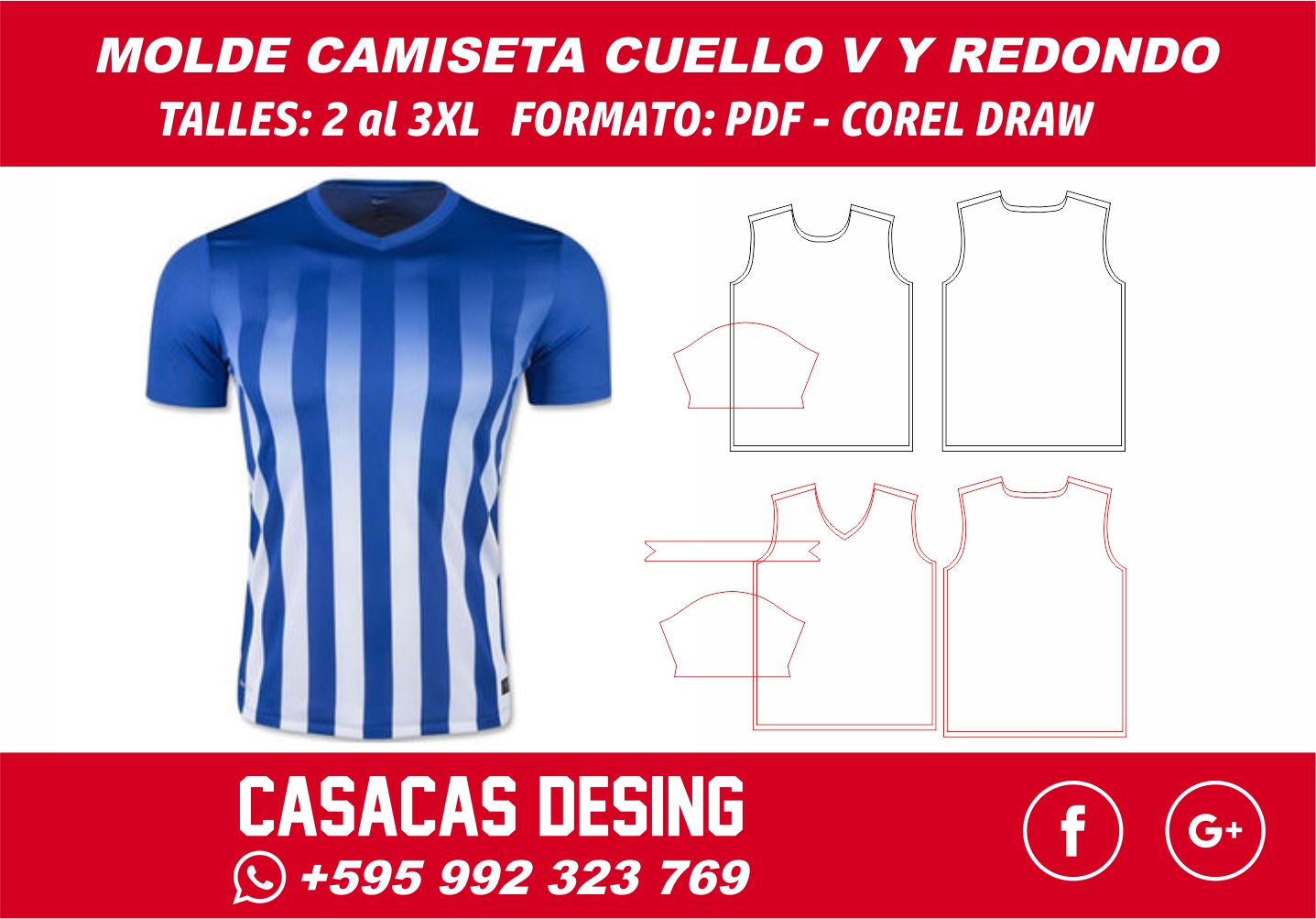 MOLDERIA DE CAMISETA BASICA DE FUTBOL