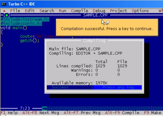 How to use Turbo C/C++