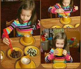 Host a Hot Chocolate Party for Fine Motor Practice | Still Playing School