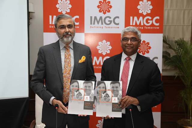 L2R Amitava Mehra, CEO, IMGC and Sriram Kalyanaraman as Managing Director and CEO of National Housing Bank. L2R Amitava Mehra, CEO, IMGC and Sriram Kalyanaraman as Managing Director and CEO of National Housing Bank.
