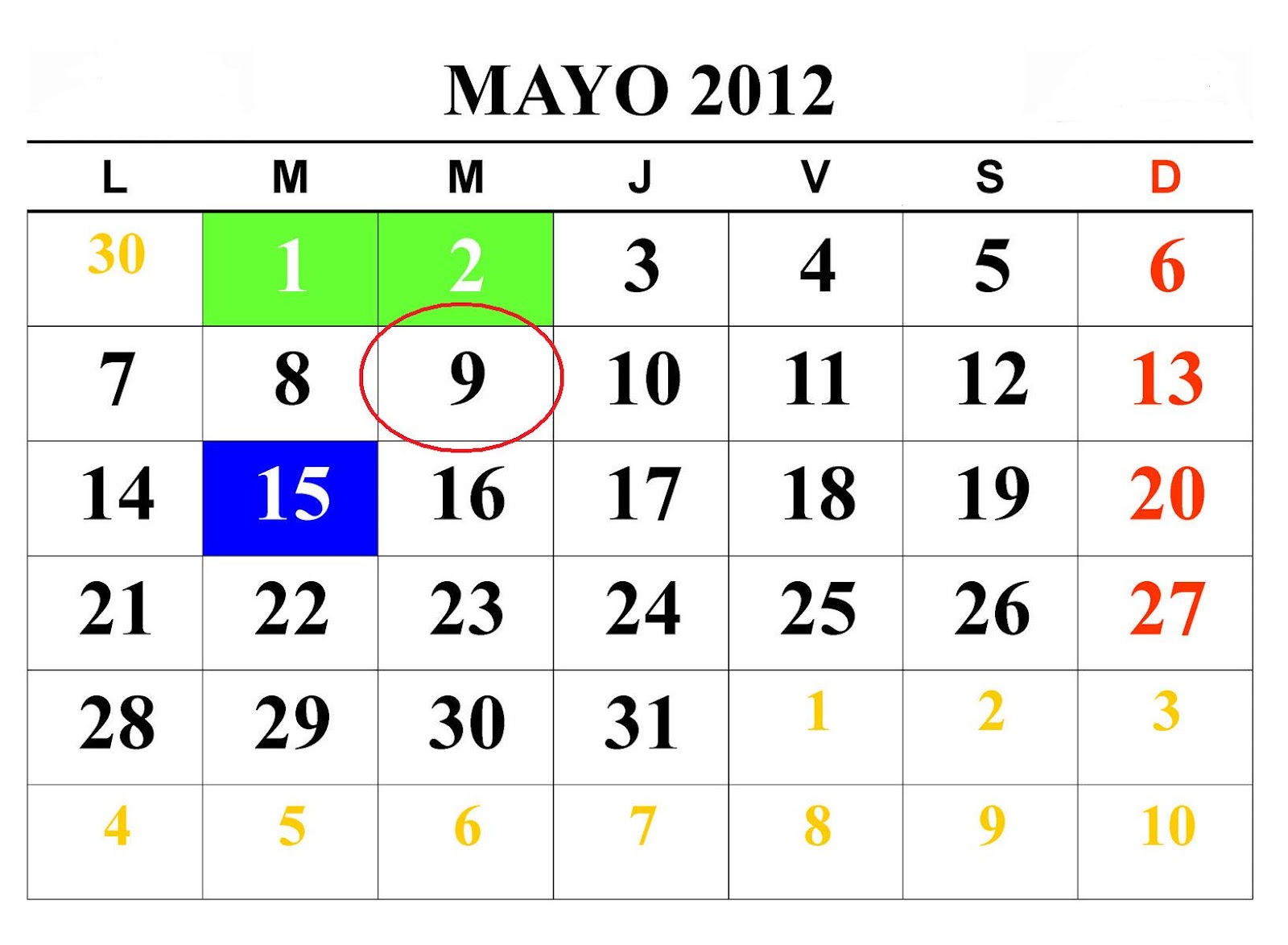 ESTO PASO MIERCOLES 9 DE MAYO