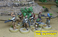 Star Wars Legion rebel troops painted