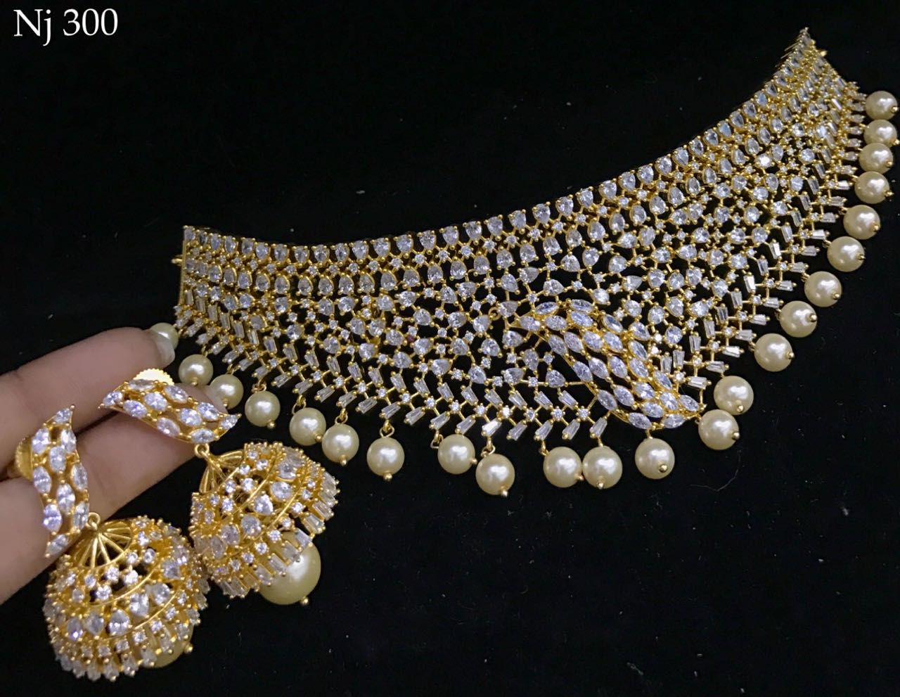Bridal Designer Short Necklaces Buy Online 1 gram jewellery