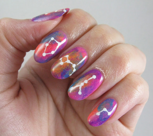 April 28- International Astronomy Day- Nebula nails with constellations