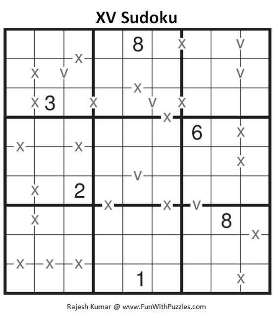 XV Sudoku (Fun With Sudoku #138)