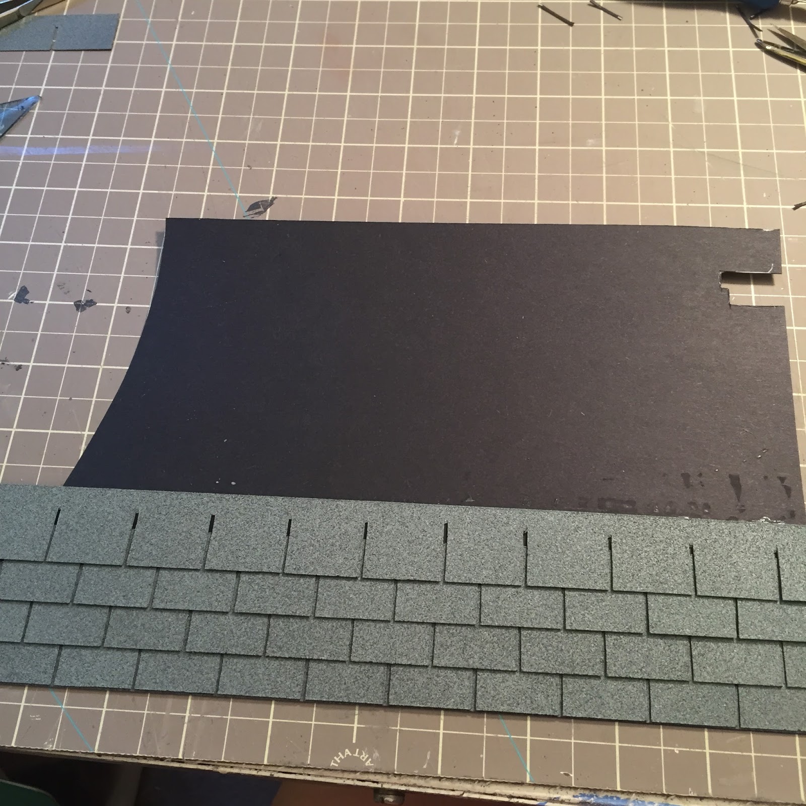 Dollhouse roof shingles The Kinfeld