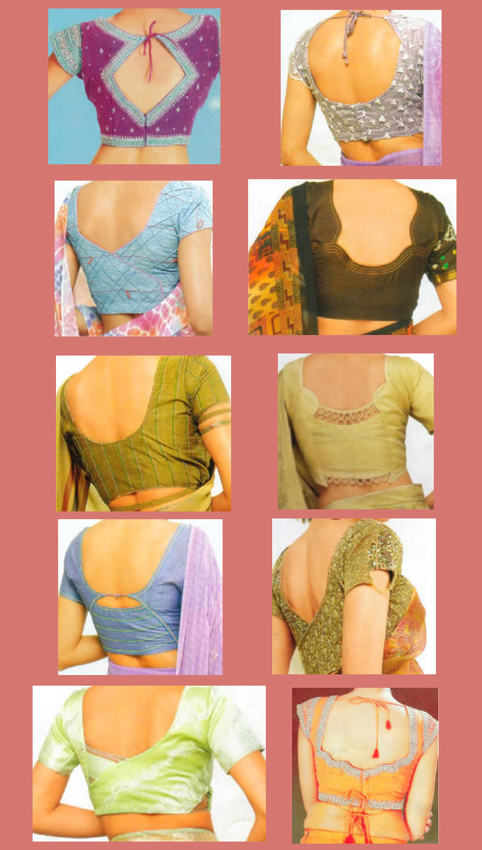 PATTERNS (40 for BLOUSE : OF SAREE sarees  blouse COLLECTION MANY designs